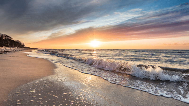 Sonnenuntergang an der Ostsee